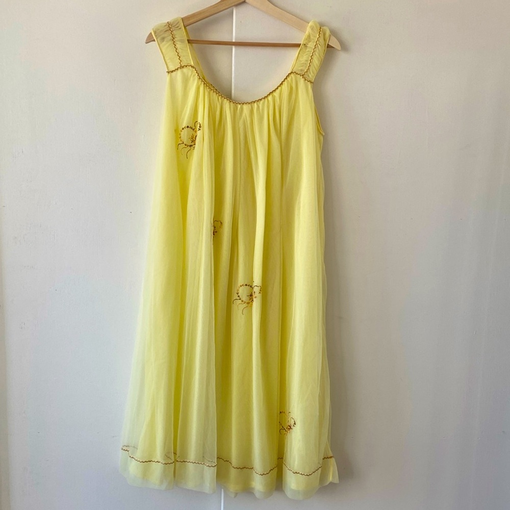 Vintage Yellow Nightgown or Dress